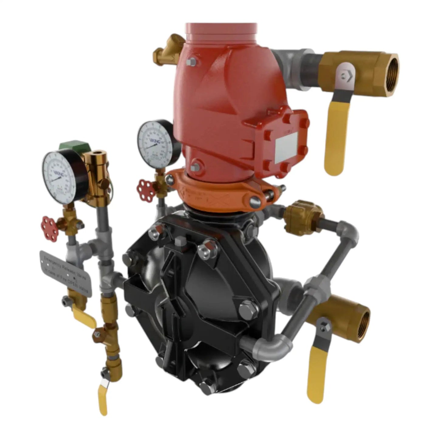 10" Pre-Trimmed Vxd Single-Interlocked Preaction System Electric Release, Galvanized, Monitored by Viking