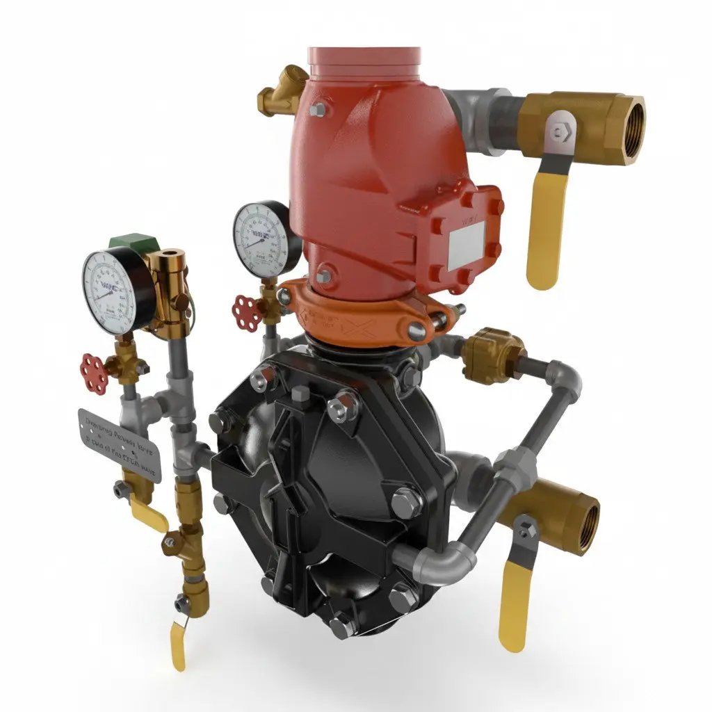 10" Pre-Trimmed Vxd Single-Interlocked Preaction System Electric Release, Galvanized, Monitored by Viking