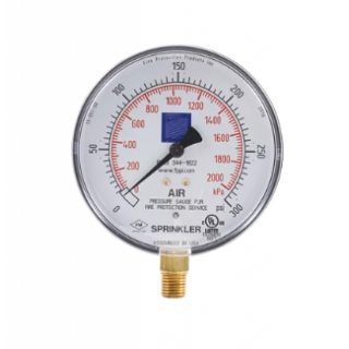31/2 AIR/WATER GAGE 0-300PSI - Fire Protection Parts