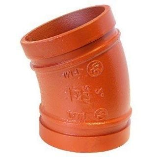 1-1/2"  GRV 22 1/2 ELBOW DOMESTIC - Fire Protection Parts