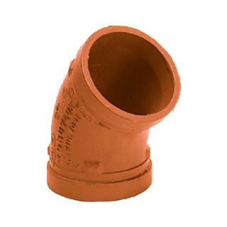 1-1/4" GRV 45 ELBOW DOM GALVANIZED - Fire Protection Parts