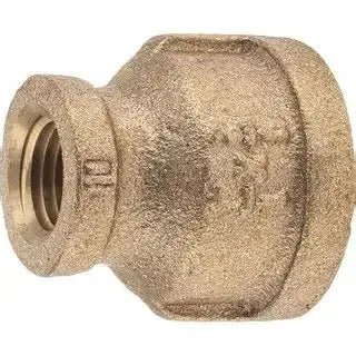 1/2" X 1/4" Lead Free Brass Reducing Coupling by Quality Pipe Products
