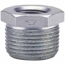 1/2" X 3/8" Galvanized Steel Hex Bushing for Fire Systems - Fire Protection Parts
