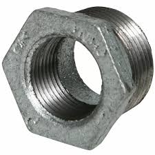 1/2" X 3/8" Galvanized Steel Hex Bushing for Fire Systems - Fire Protection Parts