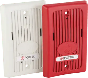 120V Mini Horn Wall Mount Alarm System Alert Device by Potter Electric Signal