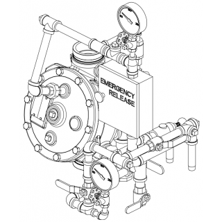 TR,3"FL CNTR VLV,GALV,VT,PRE-A - Fire Protection Parts