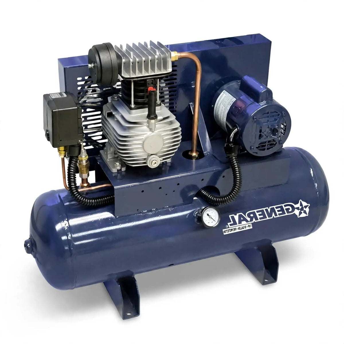 1/3 HP 10 Gallon 3 Phase Air Compressor for Fire Systems