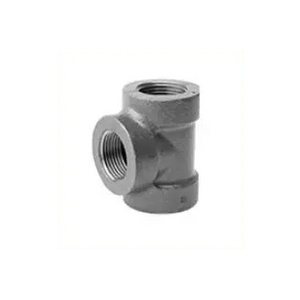 1/4" Black Cast Iron Tee Fitting for Plumbing by ASC Engineered Solutions