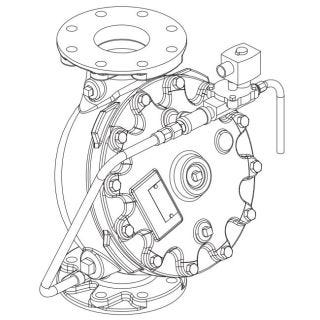 8" ELE REL FL CTL VLV FF VERT - Fire Protection Parts