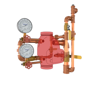 Viking Trim Alarm Vertical J-1 Valve — Brass or Galvanized (Multiple Sizes) by Viking