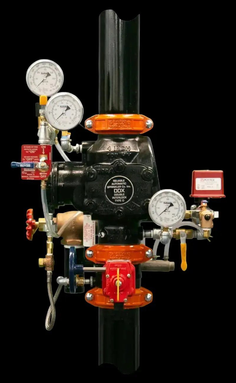 DDX Fire Protection Valves Assembled w/Pressure Switches 25DDXFLPR by Reliable Sprinkler