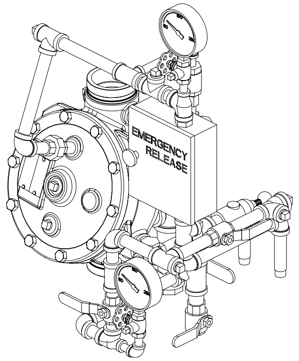 2 - 1/2" & 3" MODEL J FLOW CONTROL VALVE VERTICAL CONVENTIONAL TRIM - Fire Protection Parts