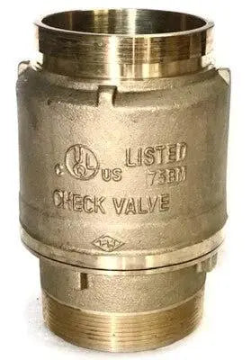 2in Check Valve Fire Riser 2 Inch Grooved Brass Check Valve Fire Systems - Reliable