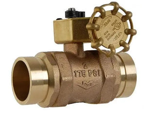 2" GRV Butterball Valve Full Port Bronze Butterfly Valve by Milwaukee Valve