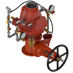 2" Pre Trimmed Deluge F1 GxG Vertical Fire System by Viking