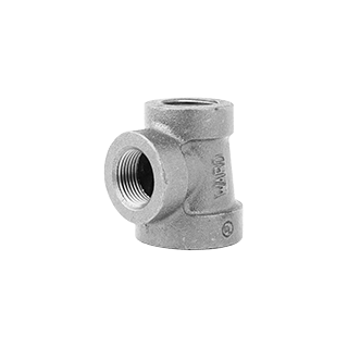 2" X 1 - 1/2" X 3/4 RED TEE GALVANIZED - Fire Protection Parts