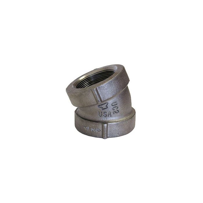 22 ½° ELBOW - CAST IRON (CI) DOM - Fire Protection Parts