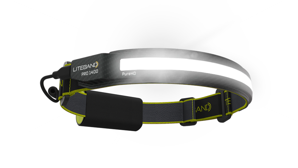 PRO 1400 Lumen PureHD™ Wide Beam Rechargeable Headlamp by Liteband