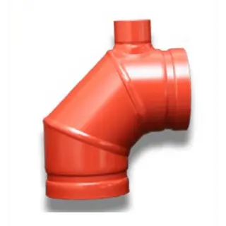 3" Fabricated Elbow With 1-1/4" Outlet Fire Protection by Iowa Fittings Co
