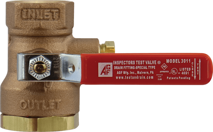 3011BV Inspector'sTEST BALL VALVE - Fire Protection Parts