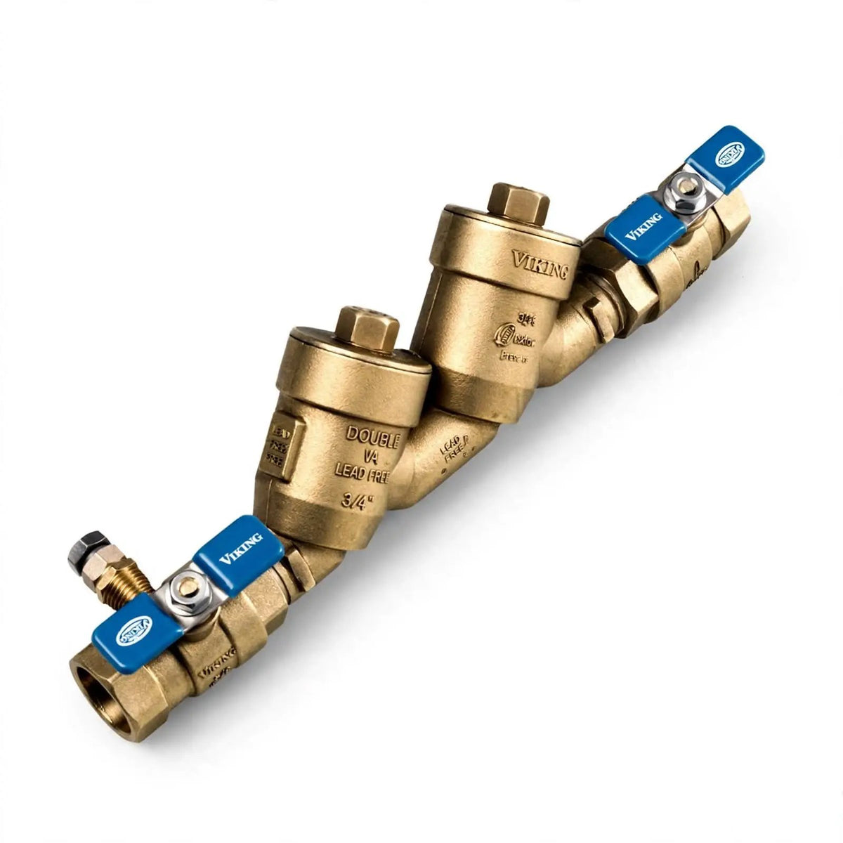 3/4" Double Check Valve Lead Free Assembly Viking Backflow Preventer