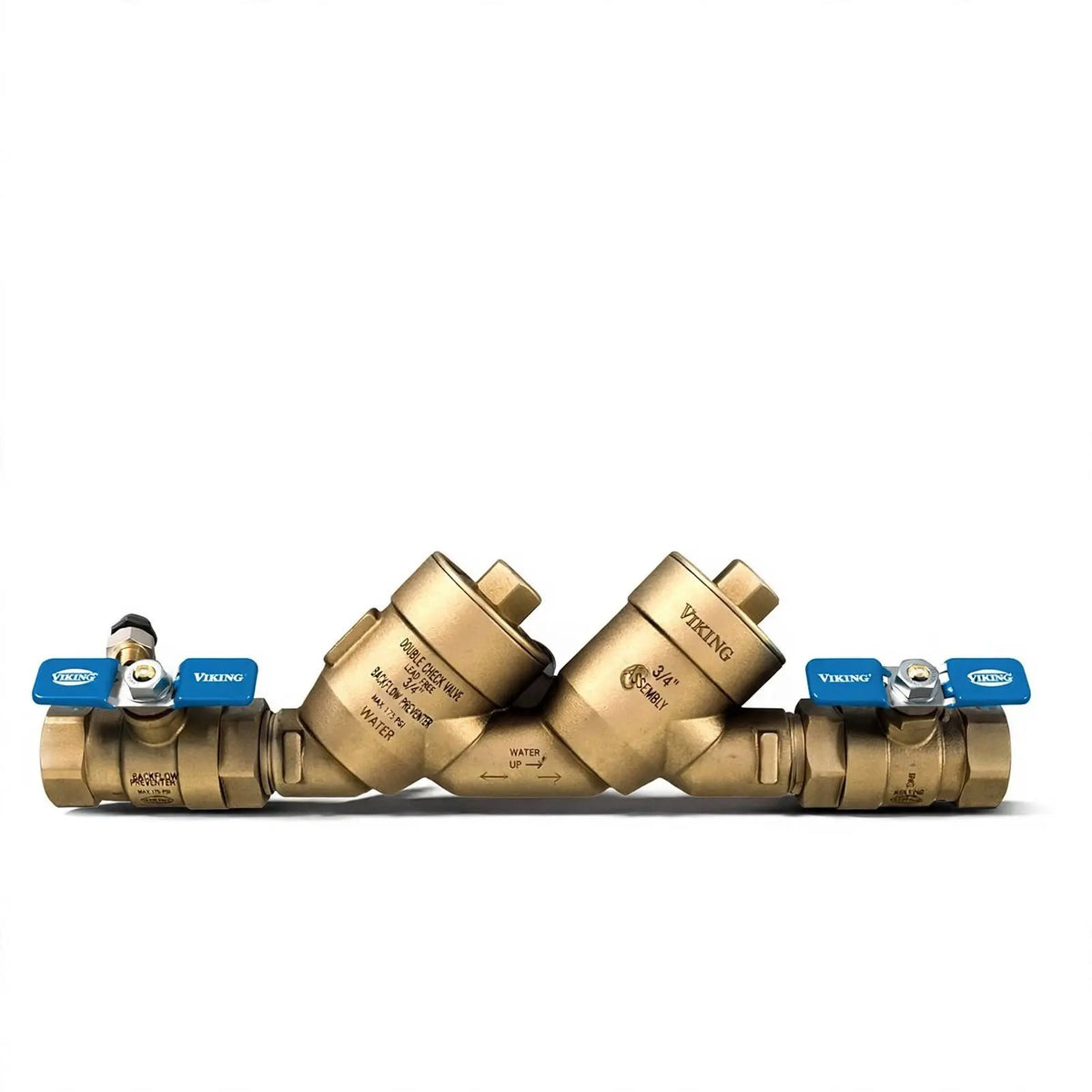 3/4" Double Check Valve Lead Free Assembly Viking Backflow Preventer