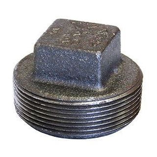 3/4 BLK CI SQ HEAD SOLID PLUG - Fire Protection Parts