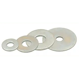 3"8 Flat Round Heavy Duty Galvanized Steel Washer by Redco