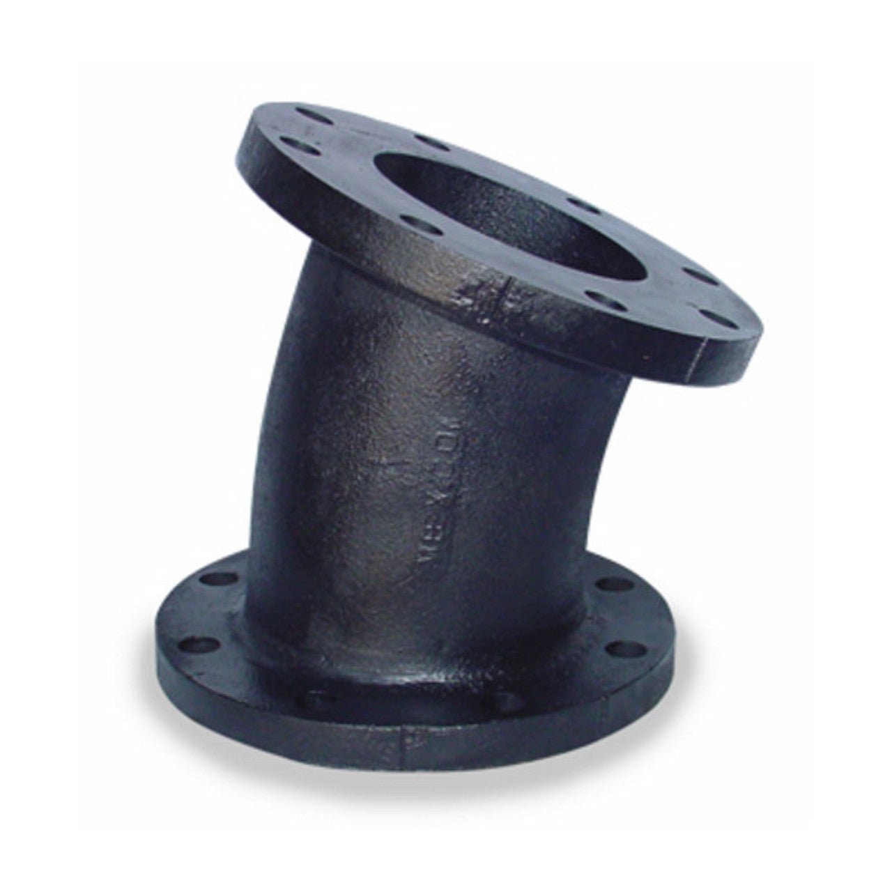 4" Black Cast Iron Flange 45 Degree Elbow Fitting - Fire Protection Parts