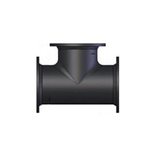 4" BLACK CAST IRON FLANGED TEE - Fire Protection Parts