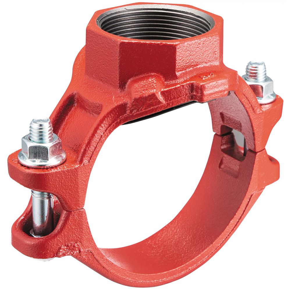 4" X 4" X 2 - 1/2" Flanged Tee For Fire Protection Systems - Fire Protection Parts