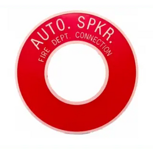 4" X 8" METAL WALL PLATE FDC SIGN - Fire Protection Parts