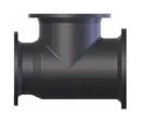 4X4X3 BLK CI FLG REDUCING TEE - Fire Protection Parts