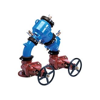 450 DBL CHECK BACKFLOW PREVENTER W/ GROOVED BUTTERFLY VALVE - Fire Protection Parts