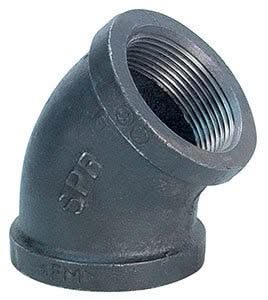 45° ELBOW - MALLEABLE IRON (MI) IMP - Fire Protection Parts