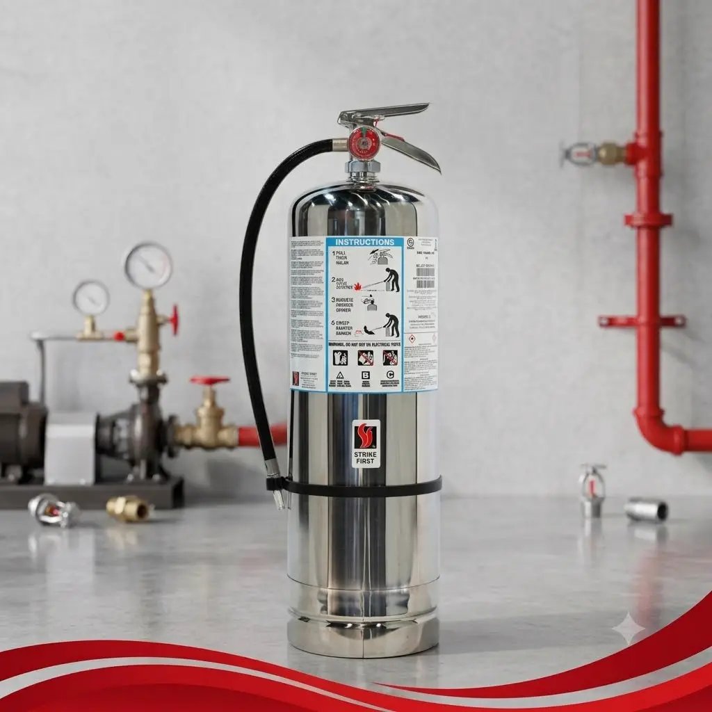 9L Water 2A Fire Extinguisher With Wall Bracket by Strike First Corporation