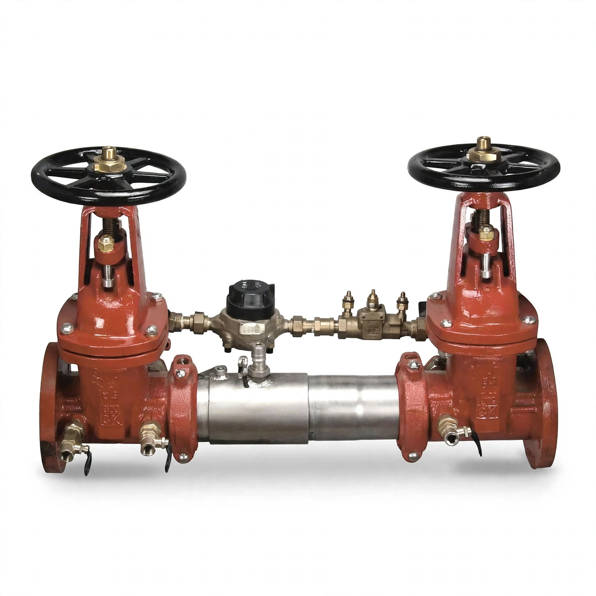 4" Double Check Detector With Grooved Butterfly Valve