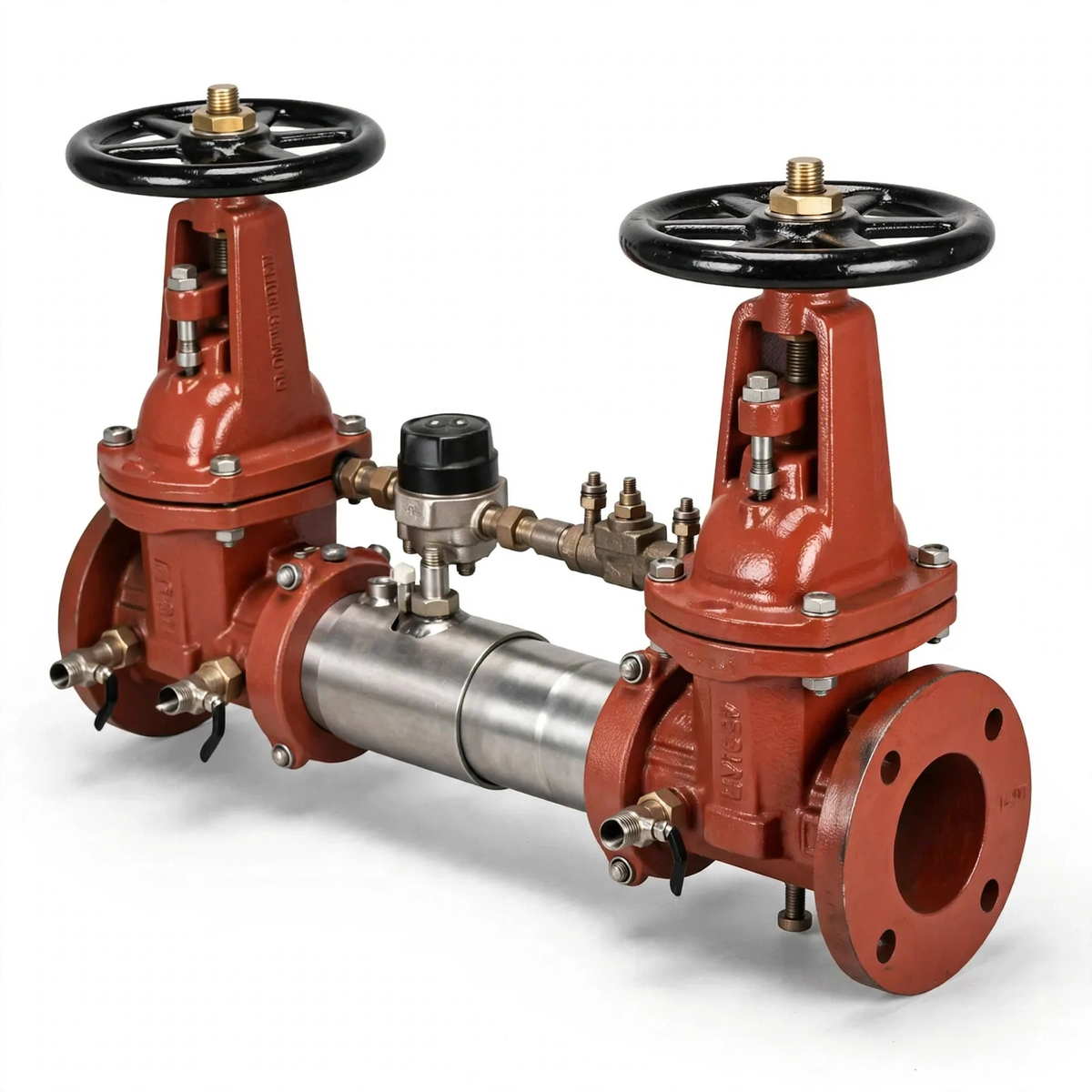 4" Double Check Detector With Grooved Butterfly Valve
