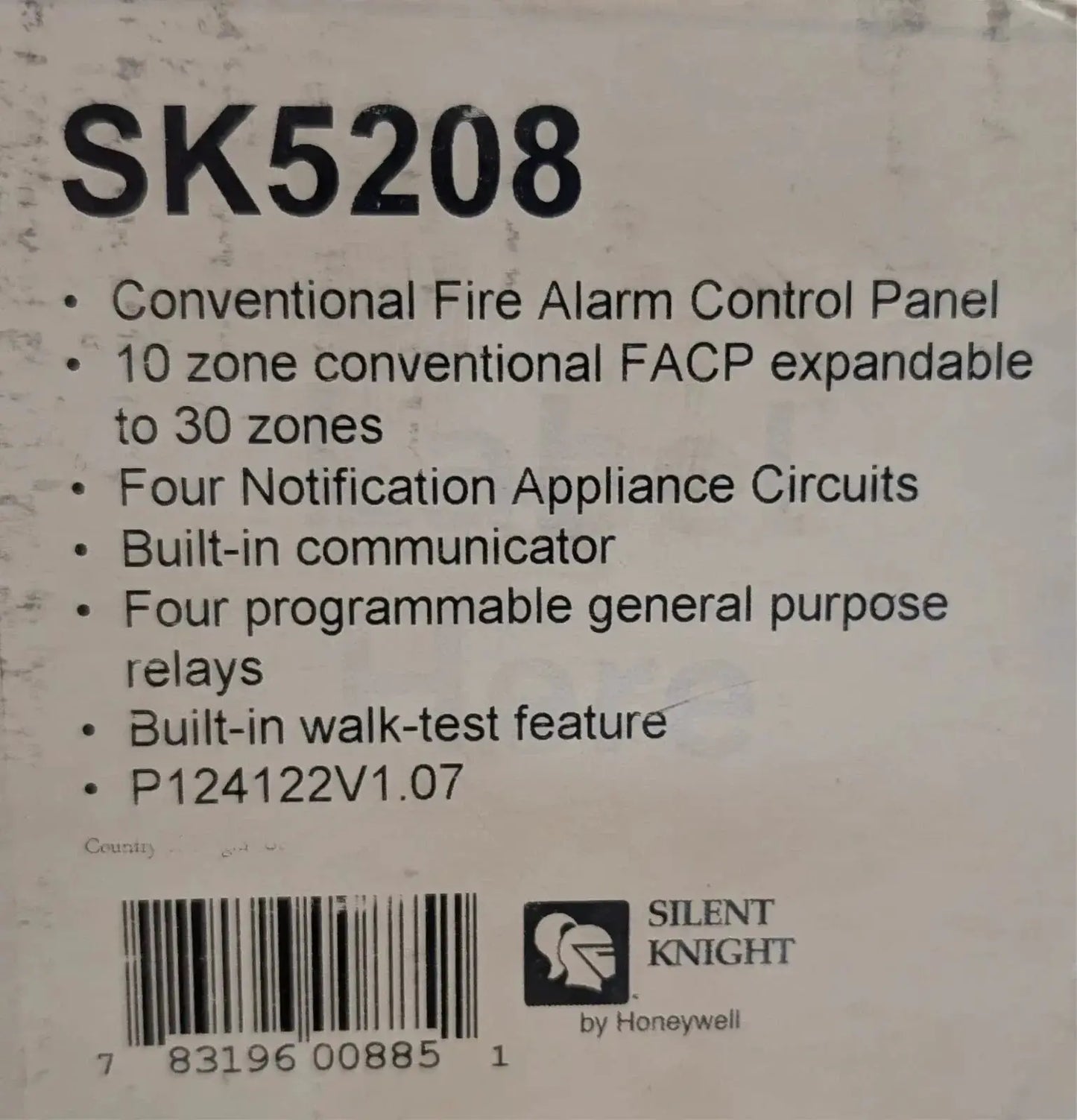 Silent Knight SK-5208 Fire Alarm Control Panel by Fredland Supply Company