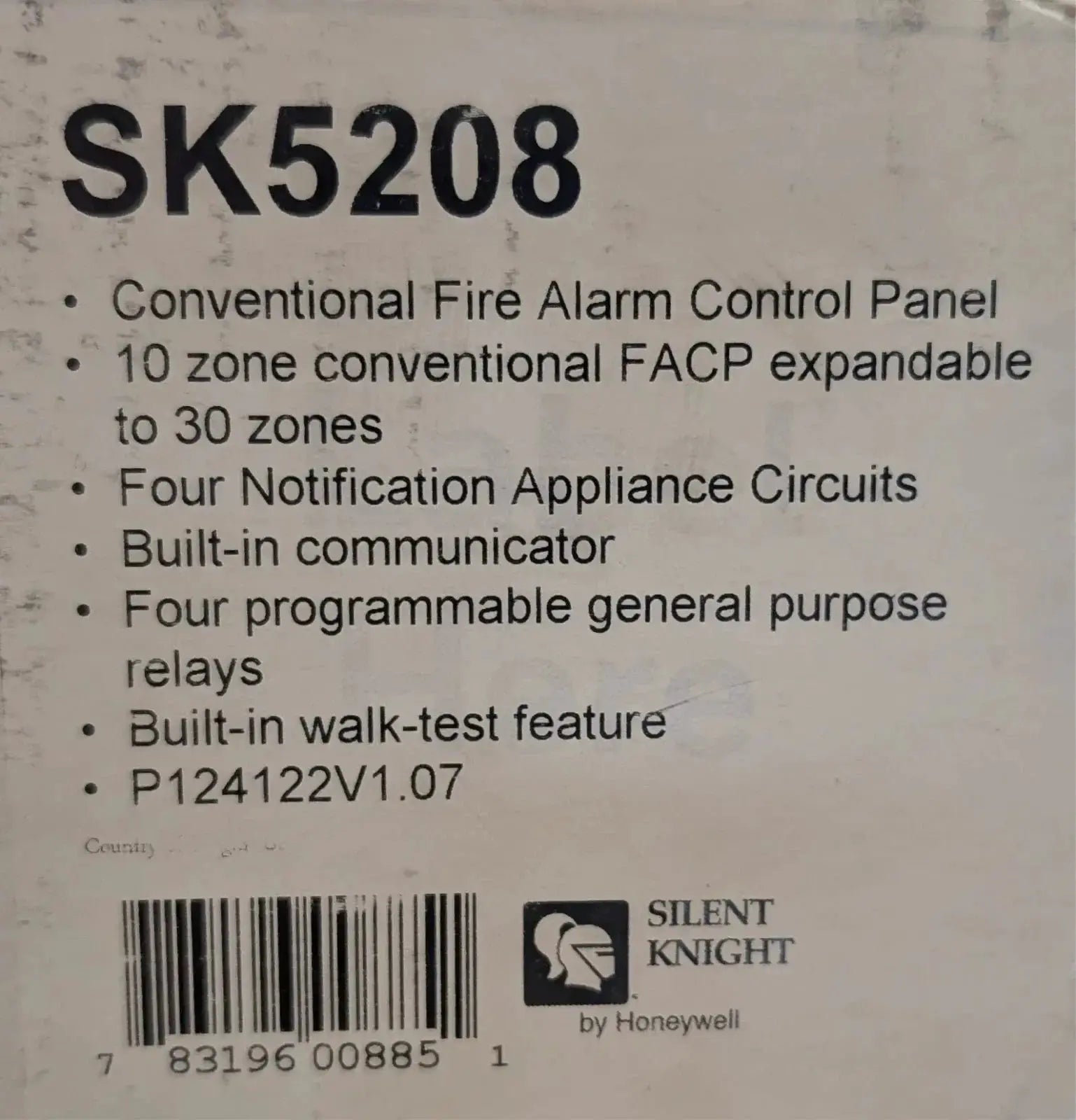Silent Knight SK-5208 Fire Alarm Control Panel by Fredland Supply Company
