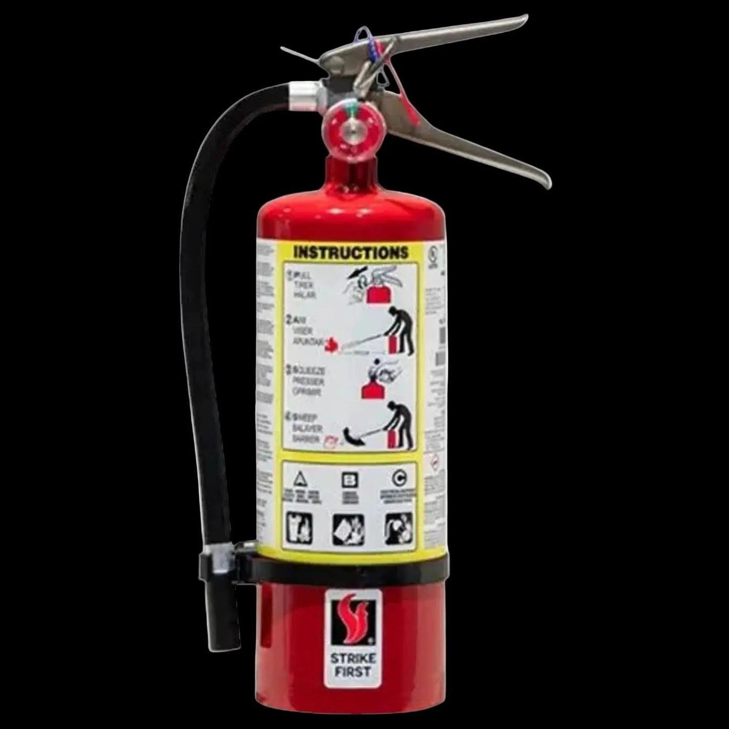 5 lb 10BC Fire Extinguisher With Vehicle Bracket by Strike First Corporation