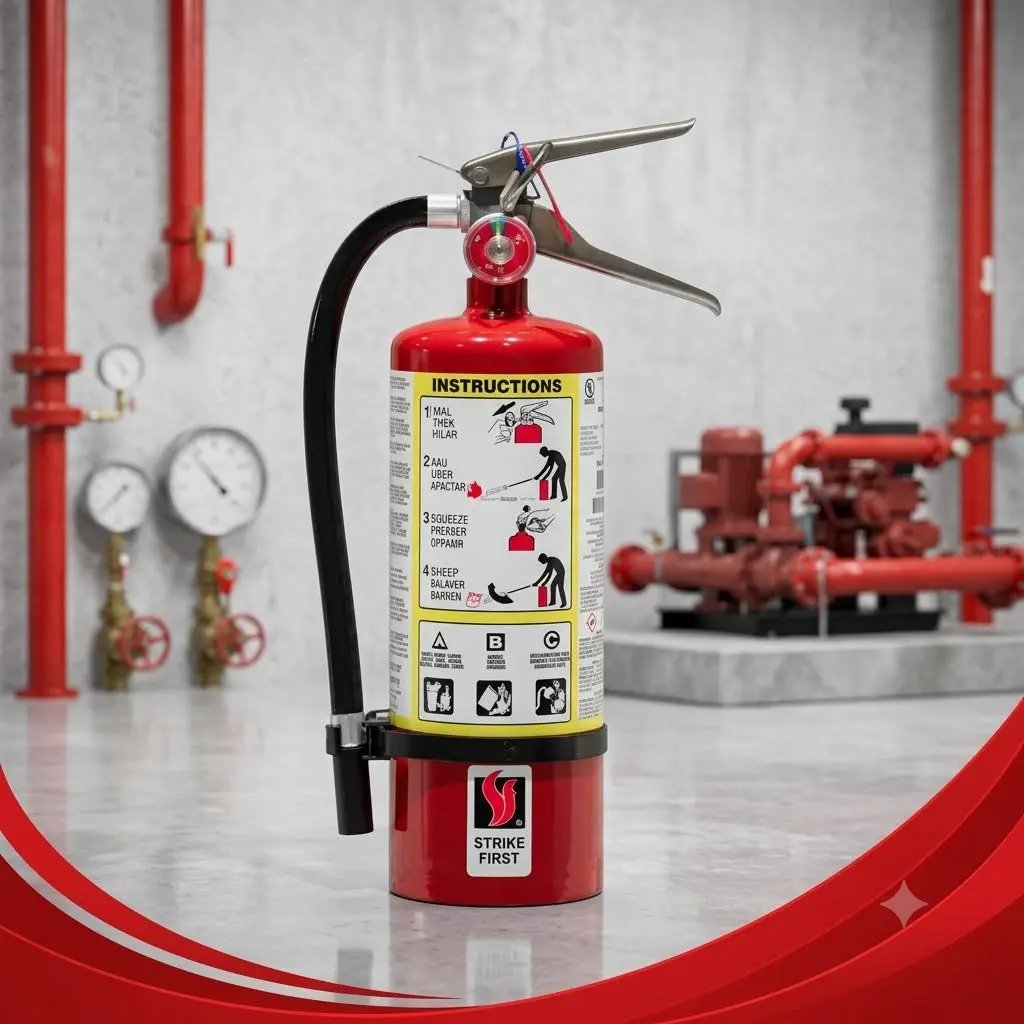 5 lb 10BC Fire Extinguisher With Vehicle Bracket by Strike First Corporation