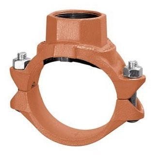 6 X 2 1/2 THD MEK TEE DOM - Fire Protection Parts