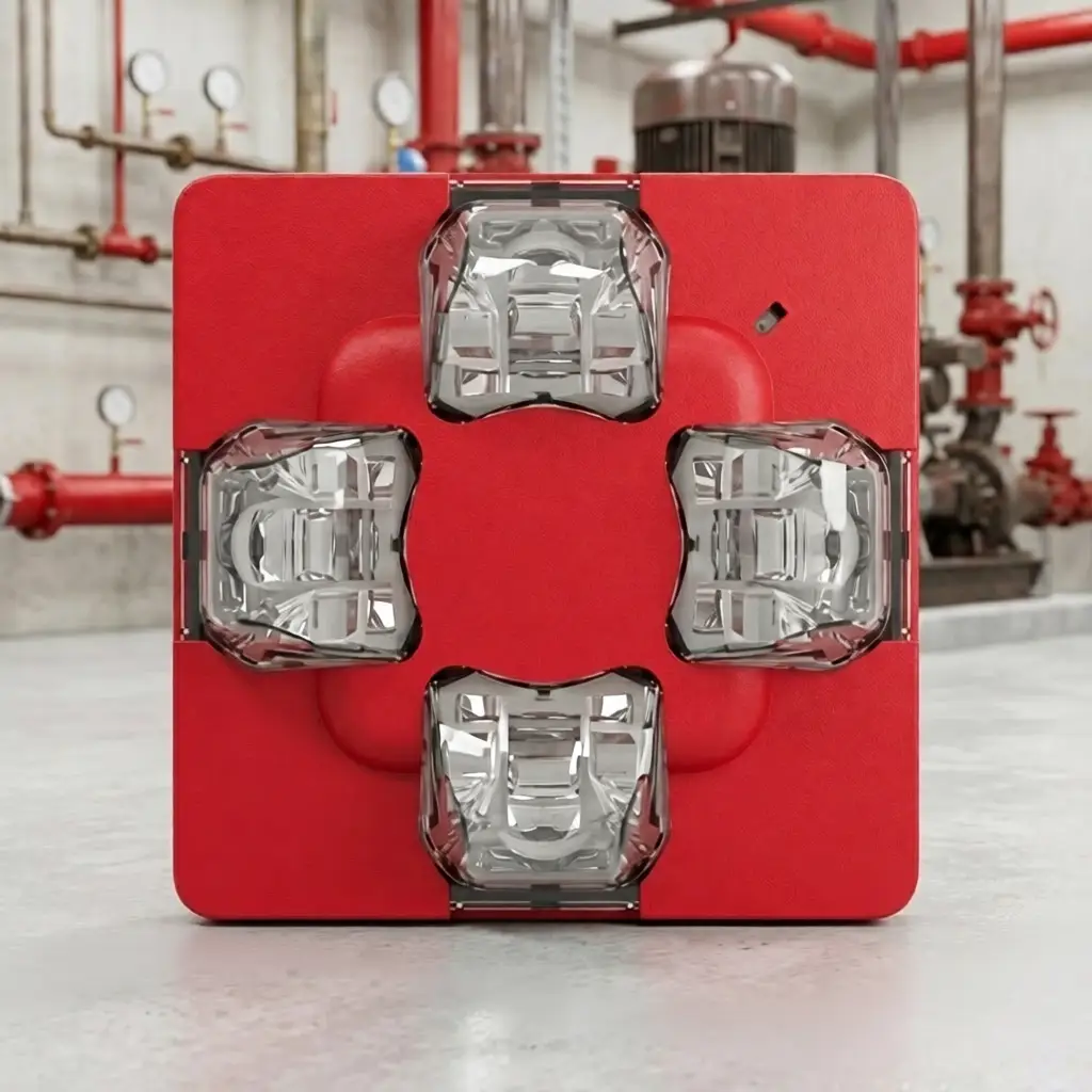 Kidde Outdoor Strobe 15-30 Cd Red High-Visibility Fire Alert by Kidde