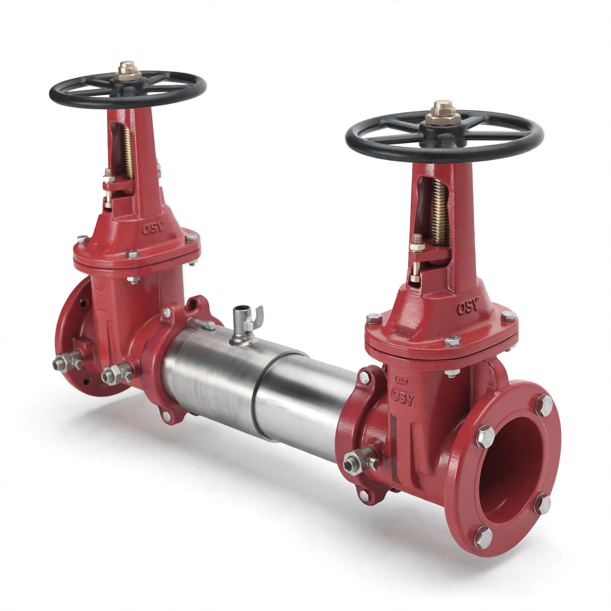 6" Double Check Assembly Backflow Preventor Valve by Ames for Fire Protection Systems