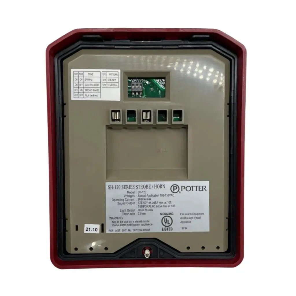 Fire Strobe Horn Visual Audible Alert SH120W by Reliable Sprinkler