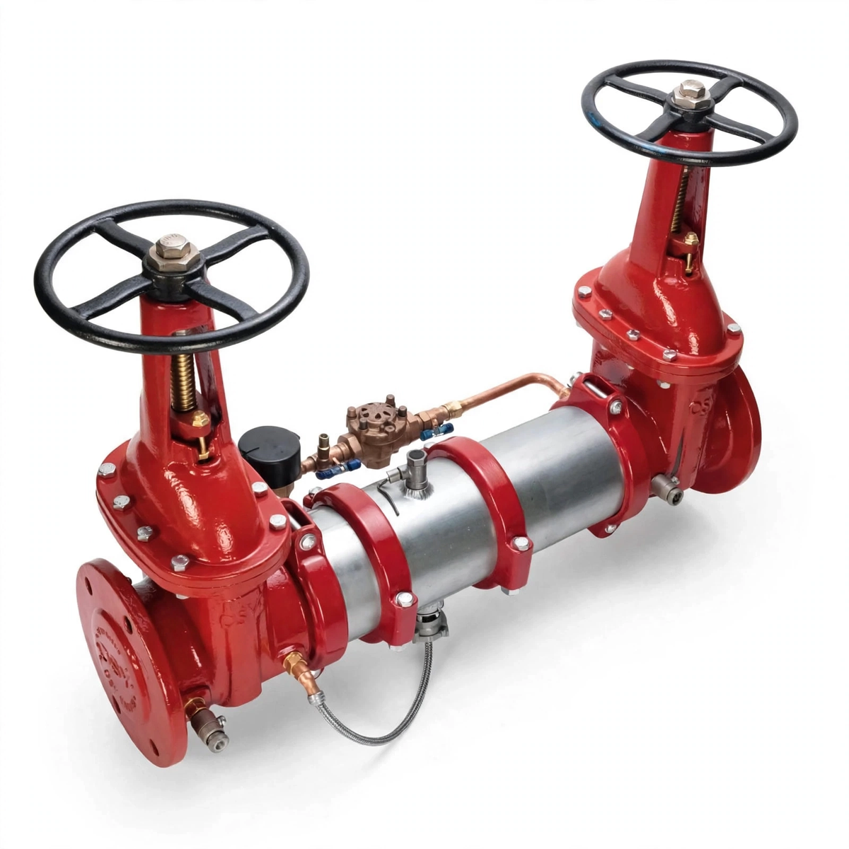 6" Reduced Pressure Detector Assembly With OSY Valves