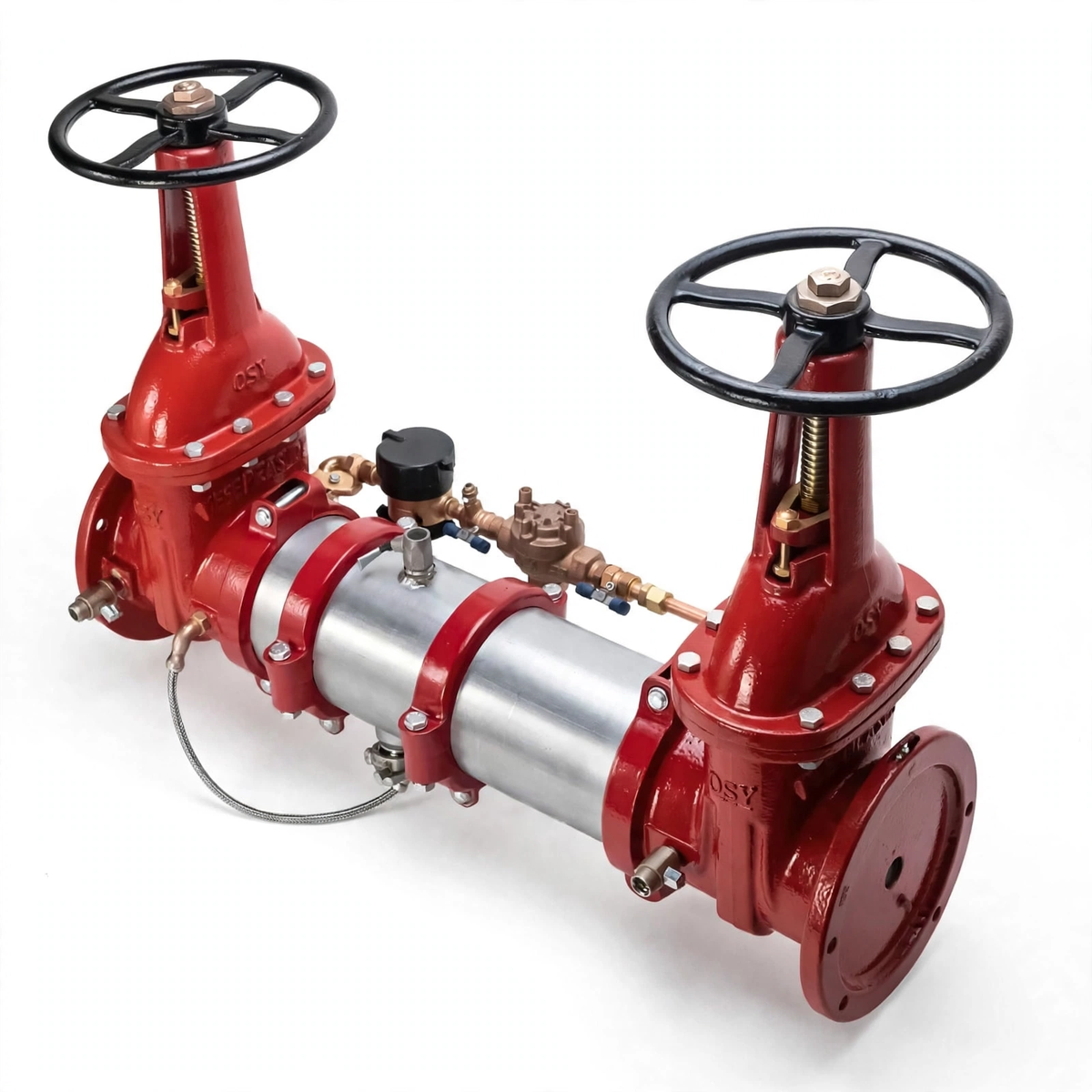 6" Reduced Pressure Detector Assembly With OSY Valves