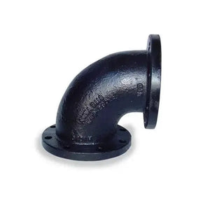 8" Black Cast Iron Flanged Elbow 90 Degree Fitting - Fire Protection Parts