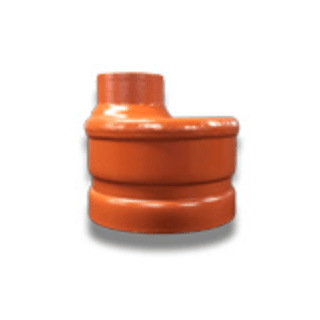 8 GALVANIZED FAB DR CAP W/1 OUTLET - Fire Protection Parts